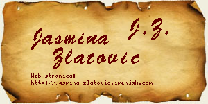 Jasmina Zlatović vizit kartica